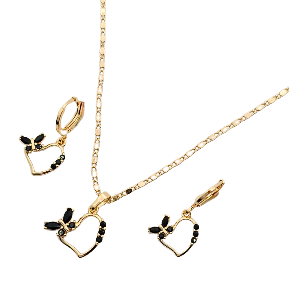 SET DE ENCHAPE CON FORMA DE CORAZON