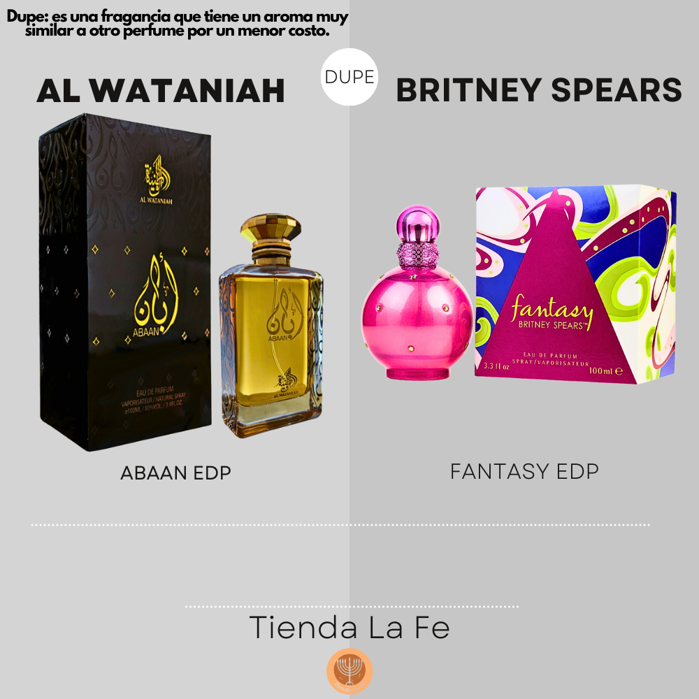 AL WATANIAH ABAAN EDP 100ML (M) (DUPE BRITNEY SPEARS FANTASY EDP)