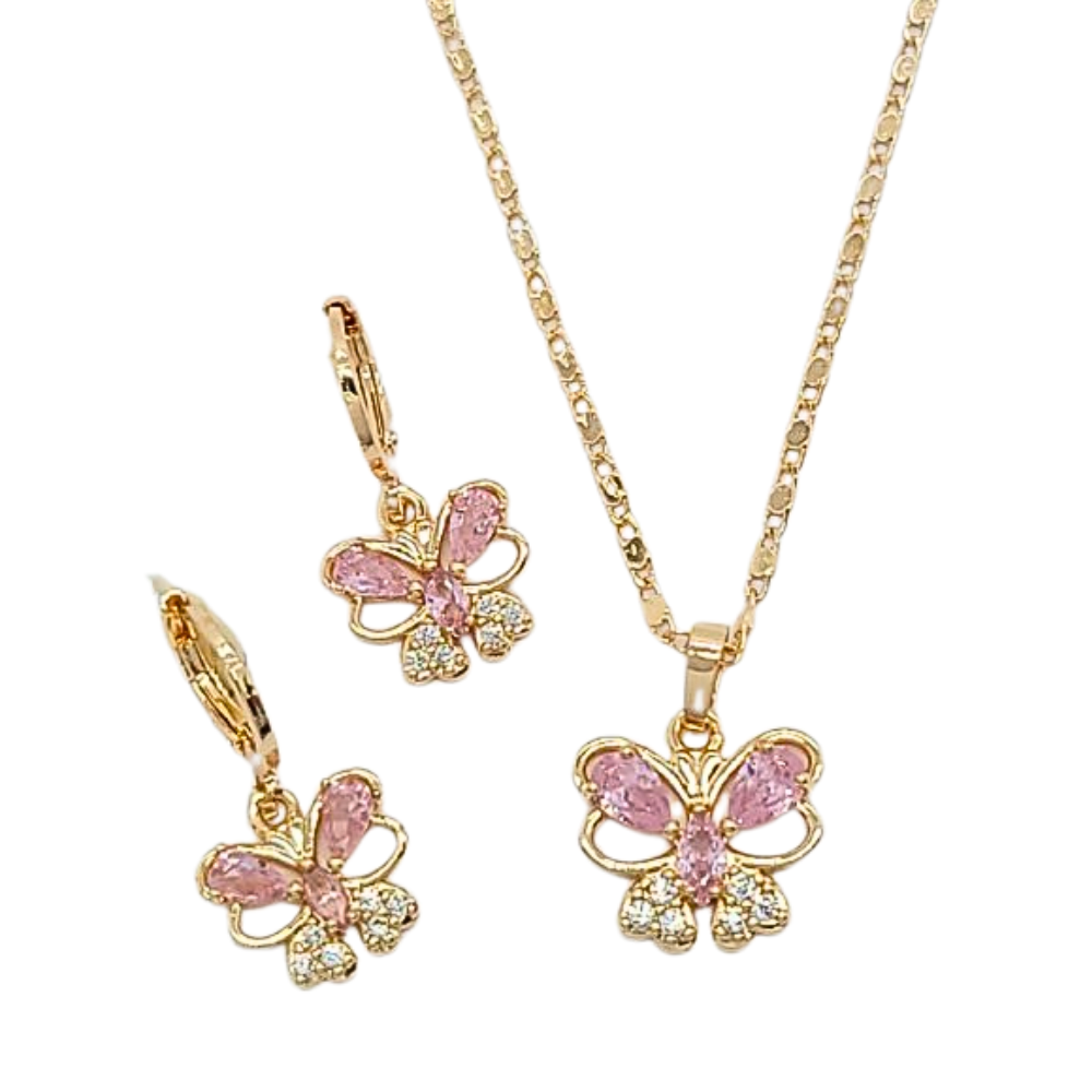 SET DE ENCHAPE CON FORMA DE MARIPOSA