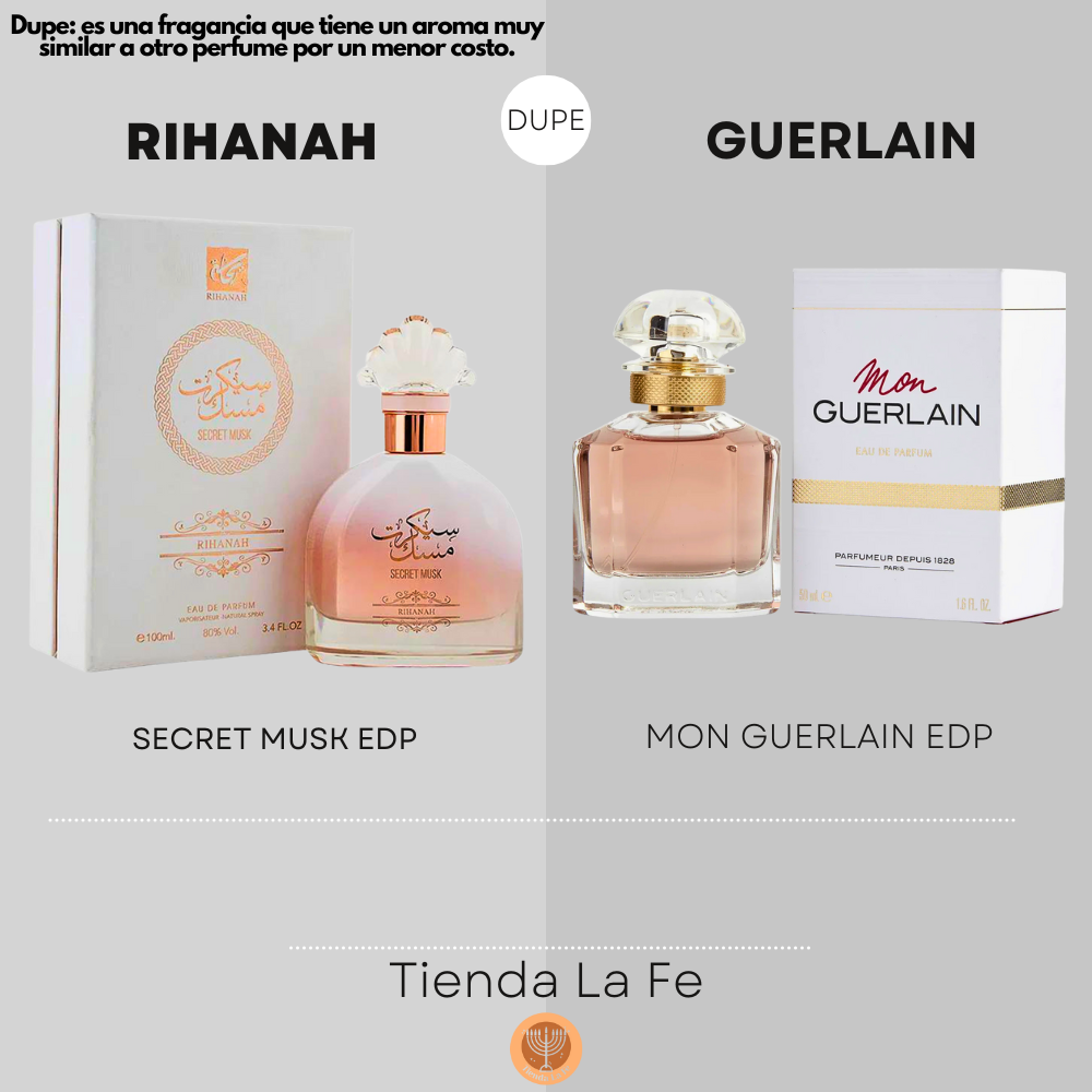 RIHANAH SECRET MUSK EDP 100ML (M) (DUPE GUERLAIN MON GUERLAIN EDP)