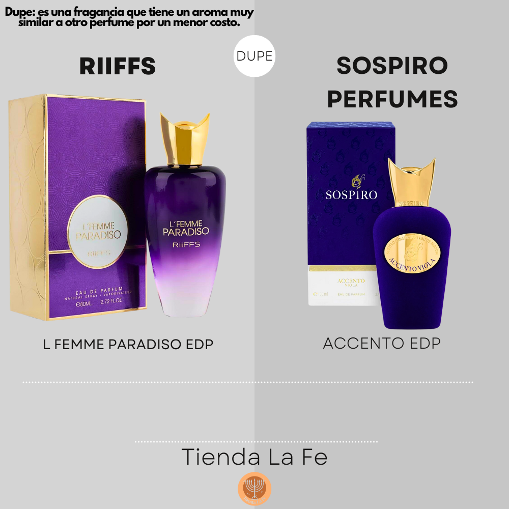 RIIFFS L FEMME PARADISO EDP 100ML (M) (DUPE SOSPIRO PERFUMES ACCENTO EDP)