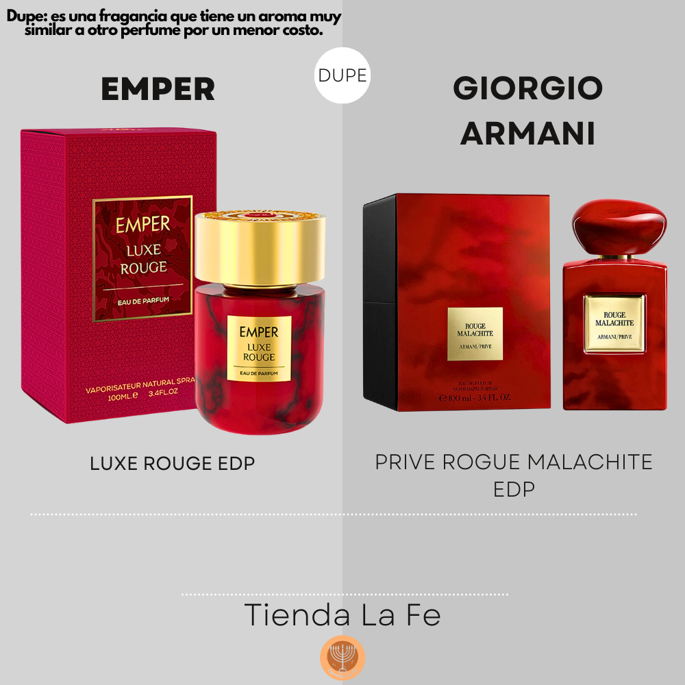 EMPER LUXE ROUGE EDP 100ML (M) (DUPE GIORGIO ARMANI PRIVE ROUGE MALACHITE EDP)
