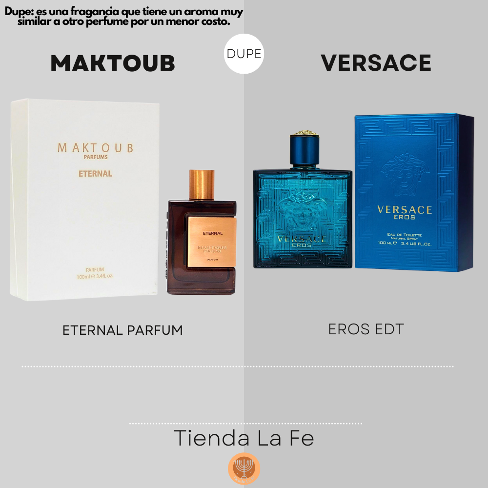 MAKTOUB ETERNAL PARFUM 100ML (H) (DUPE VERSACE EROS EDT)
