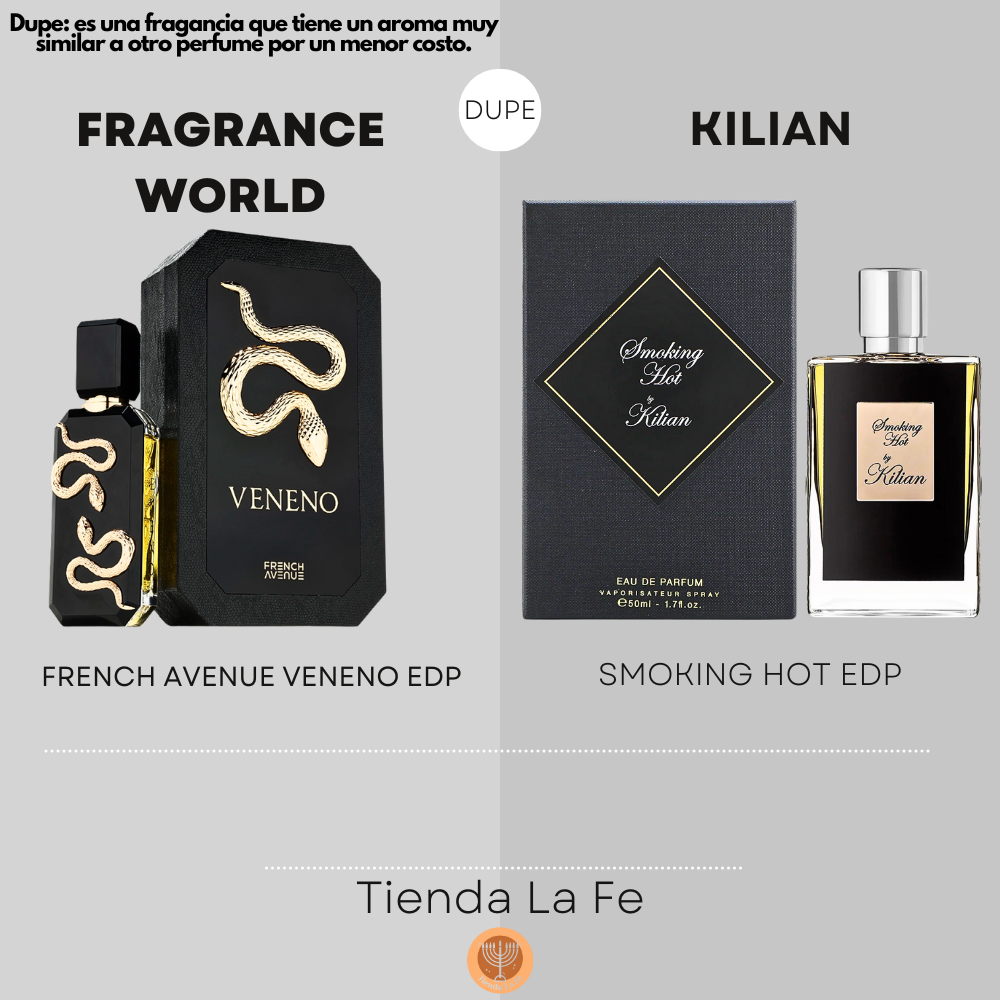 FRAGRANCE WORLD FRENCH AVENUE VENENO EDP 100ML (U) (DUPE KILIAN SMOKING HOT EDP)