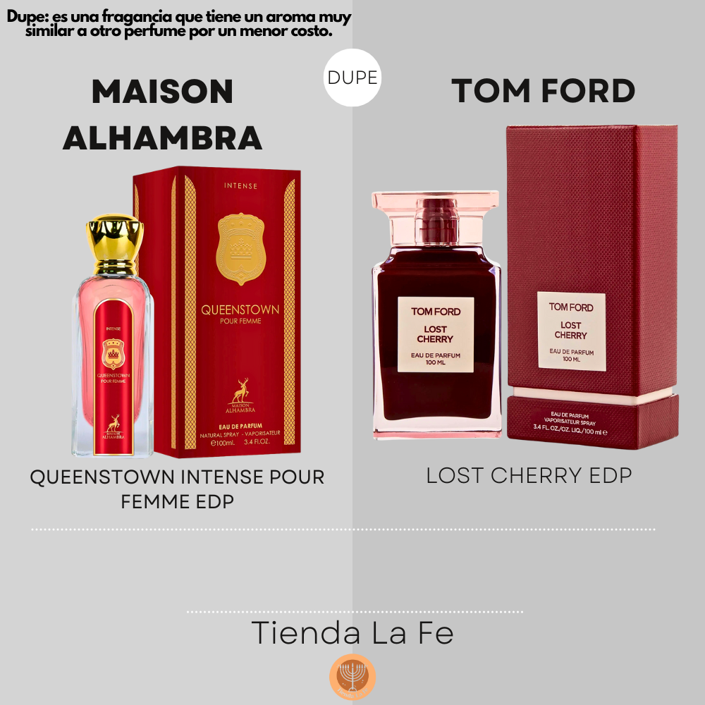 MAISON ALHAMBRA QUEENSTOWN INTENSE POUR FEMME EDP 100ML (M) (DUPE TOM FORD LOST CHERRY EDP)