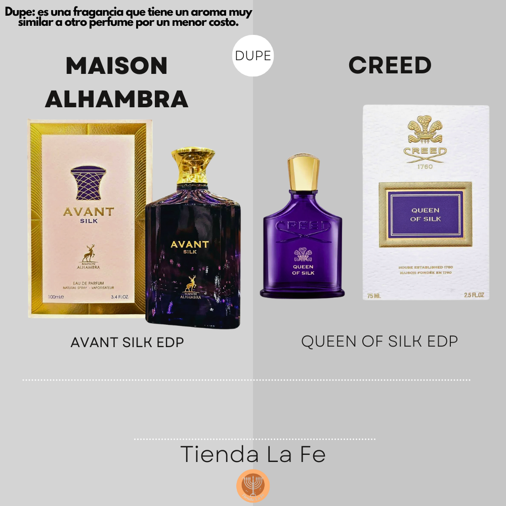 MAISON ALHAMBRA AVANT SILK EDP 100ML (M) (DUPE CREED QUEEN OF SILK EDP)