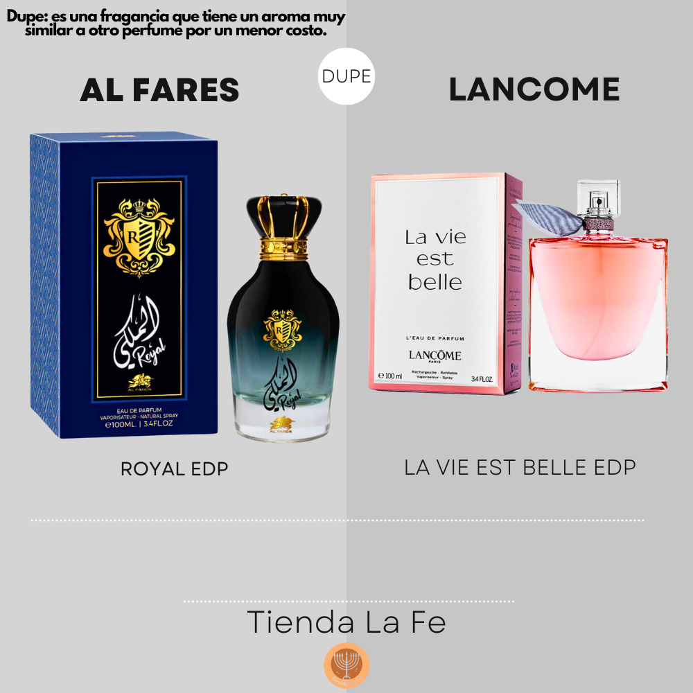 AL FARES ROYAL EDP 100ML (M) (DUPE LANCOME LA VIE EST BELLE EDP)