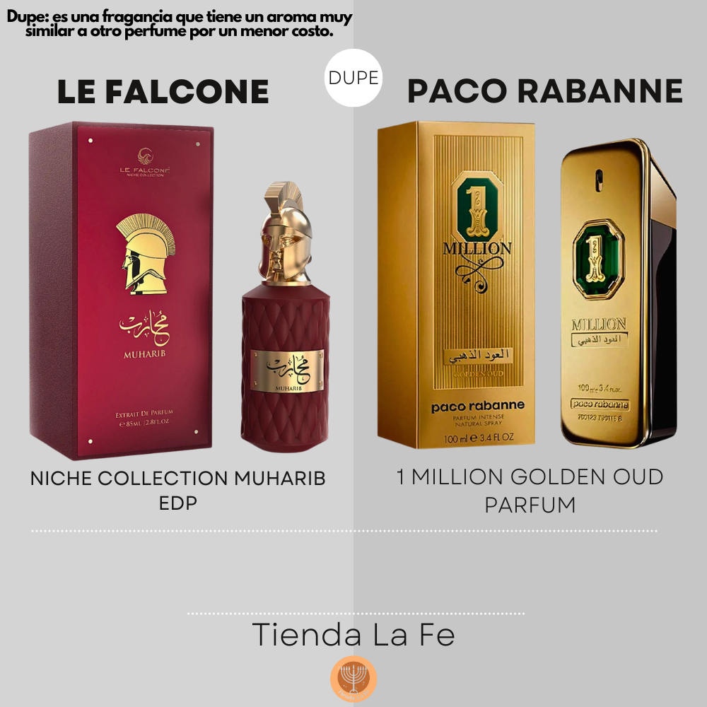LE FALCONE NICHE COLLECTION MUHARIB EDP 85ML (U) (DUPE PACO RABANNE 1 MILLION GOLDEN OUD PARFUM)