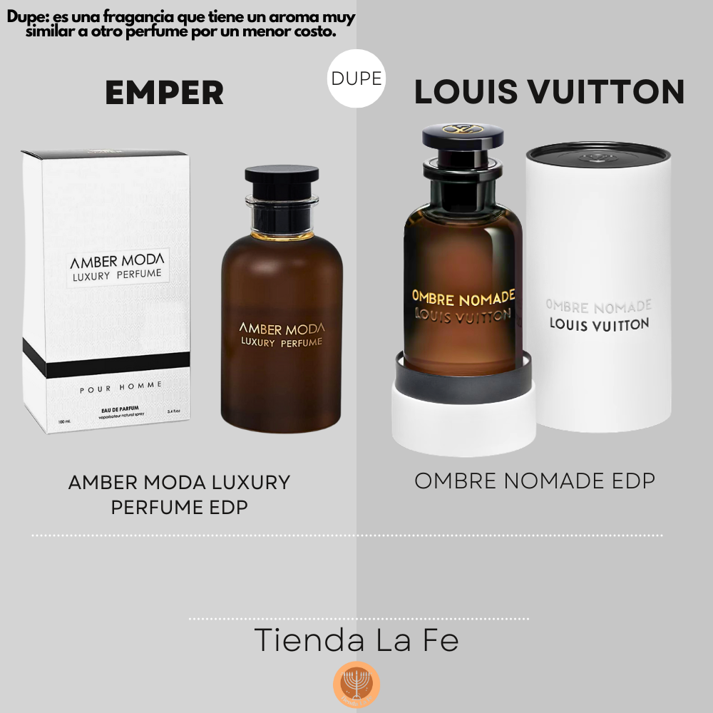 EMPER AMBER MODA LUXURY PERFUME EDP 100ML (U) (DUPE LOUIS VUITTON OMBRE NOMADE EDP)