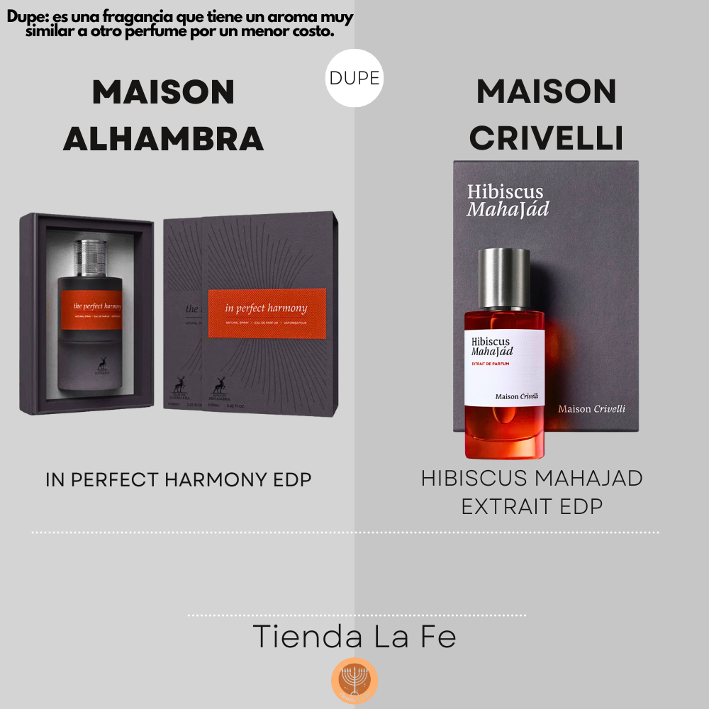 MAISON ALHAMBRA IN PERFECT HARMONY EDP 60ML (U) (DUPE MAISON CRIVELLI HIBISCUS MAHAJAD EXTRAIT EDP)