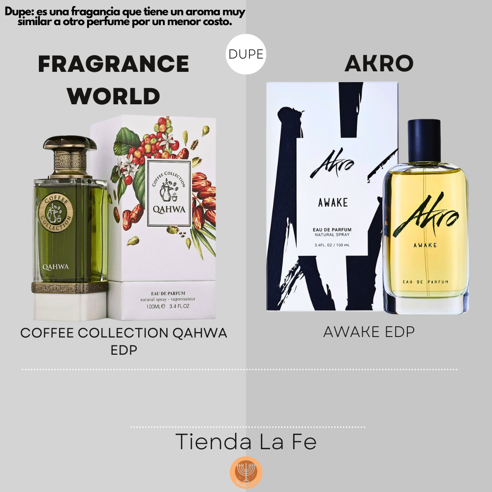 FRAGRANCE WORLD COFFEE COLLECTION QAHWA EDP 100ML (U) (DUPE AKRO AWAKE EDP)
