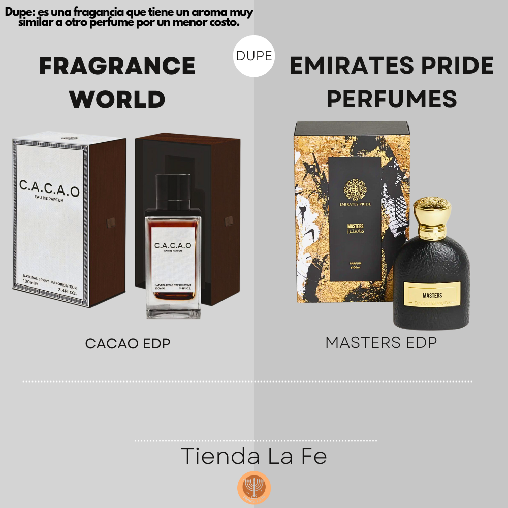 FRAGRANCE WORLD CACAO EDP 100ML (U) (DUPE EMIRATES PRIDE PERFUMES MASTERS EDP)