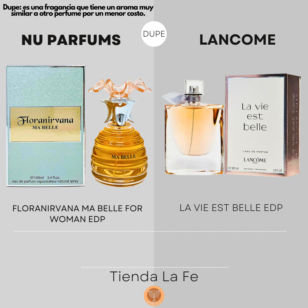 NU PARFUMS FLORANIRVANA MA BELLE FOR WOMAN EDP 100ML (M) (DUPE LANCOME LA VIE EST BELLE EDP)