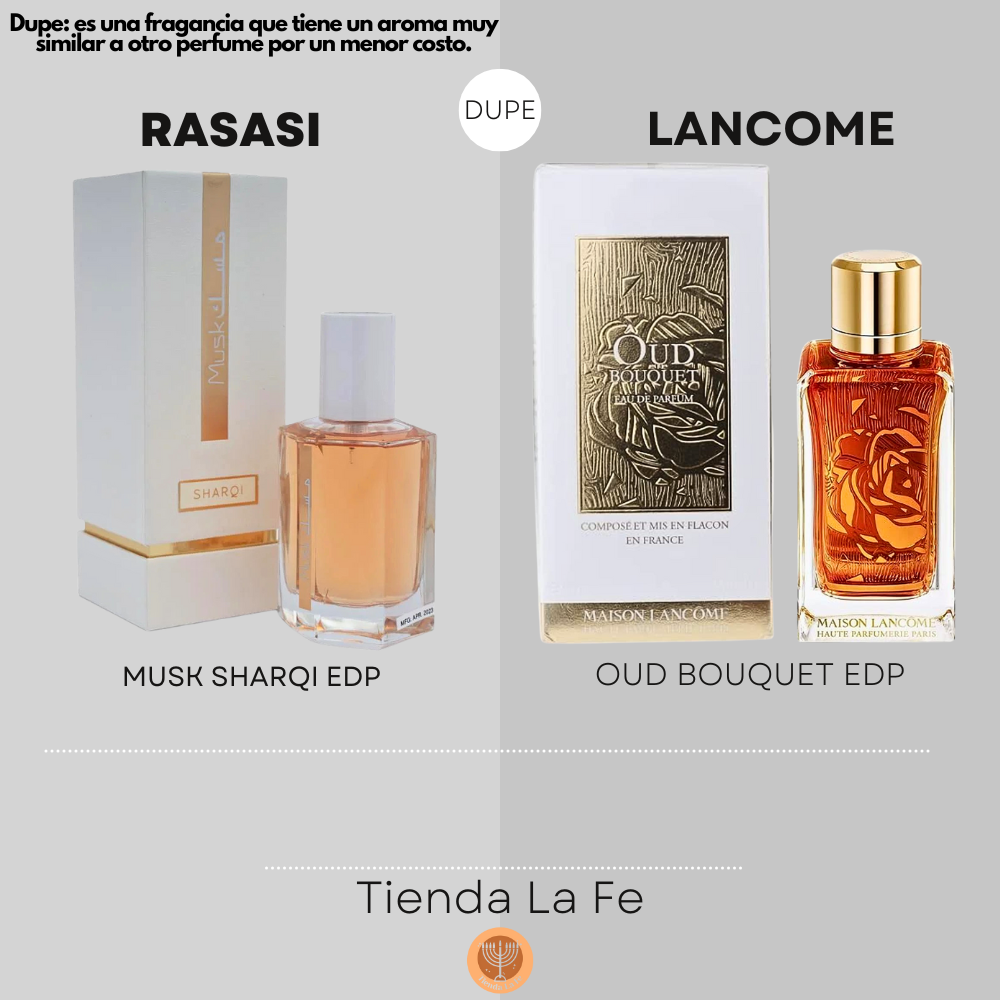 RASASI MUSK SHARQI EDP 50ML (U) (DUPE LANCOME OUD BOUQUET EDP)