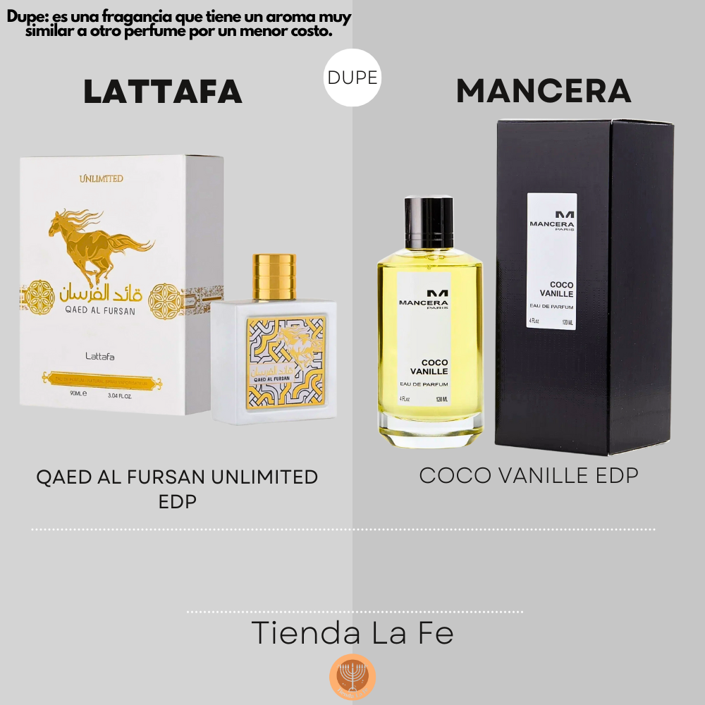 LATTAFA QAED AL FURSAN UNLIMITED EDP 90ML (U) (DUPE MANCERA COCO VANILLE EDP)
