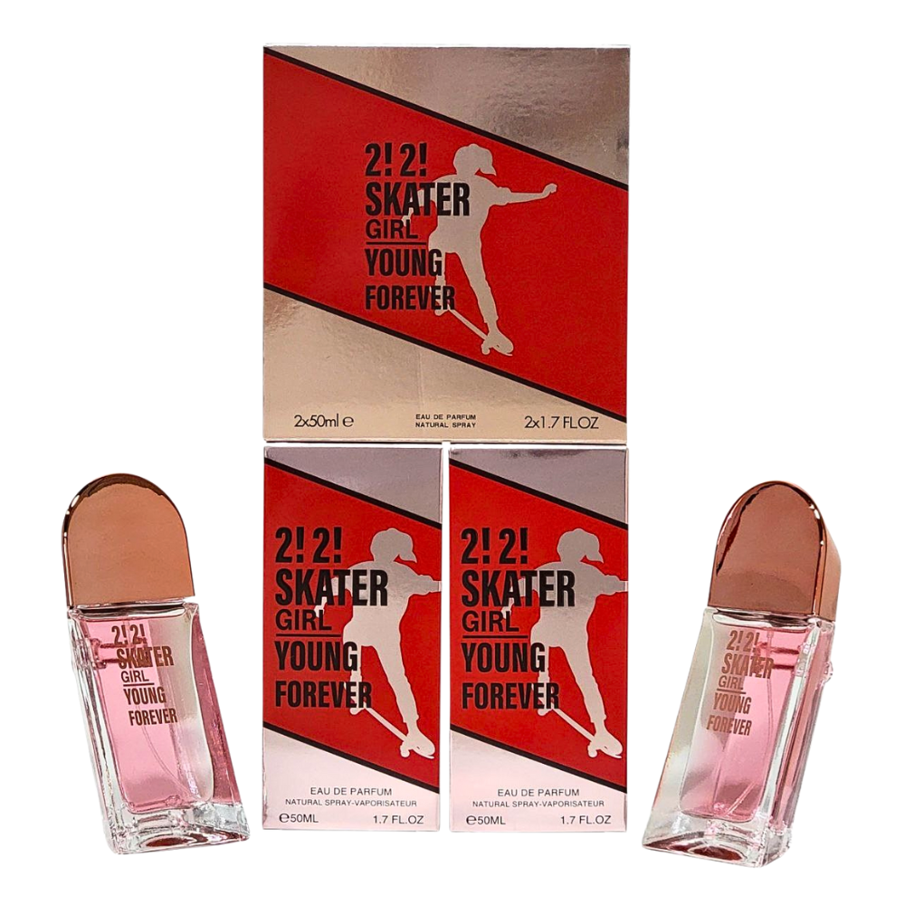 SET 2!2! SKATER GIRL YOUNG FOREVER EDP 50MLX2 (M)