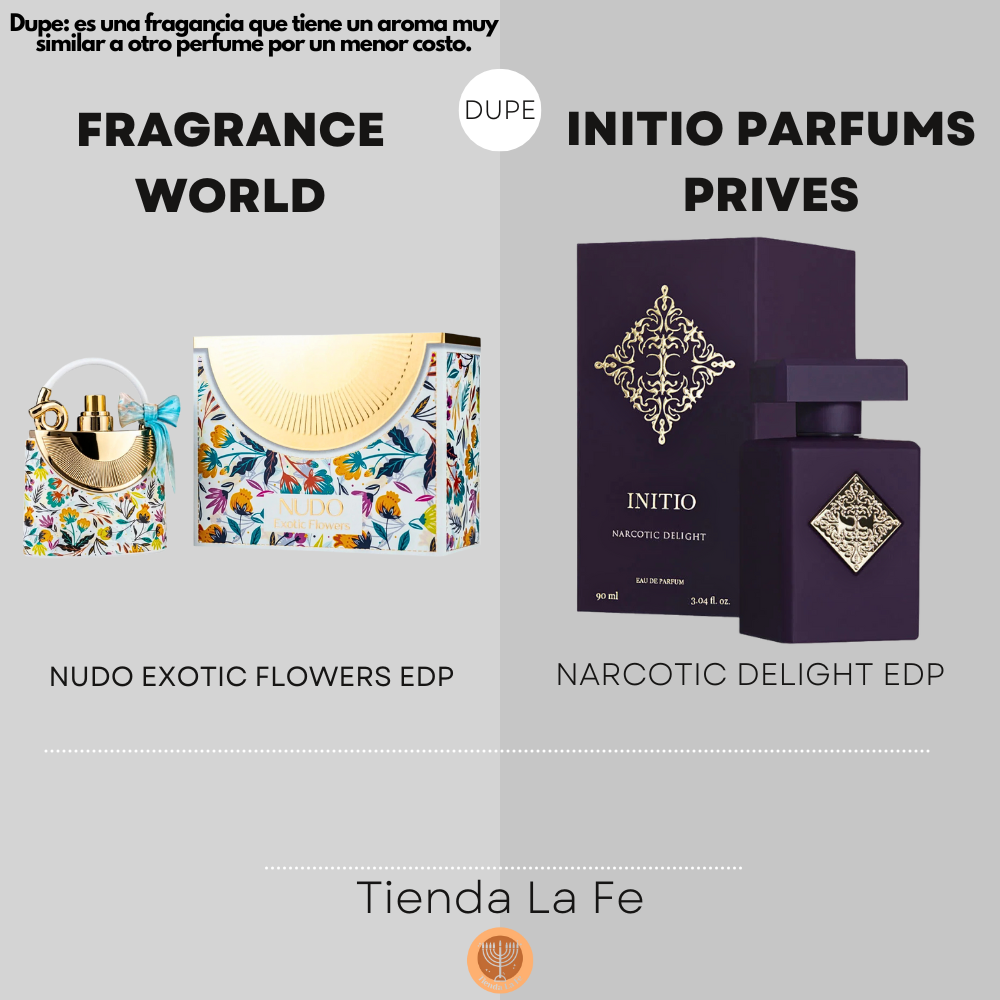 FRAGRANCE WORLD NUDO EXOTIC FLOWERS EDP 100ML (M) (DUPE INITIO PARFUMS PRIVES NARCOTIC DELIGHT EDP)