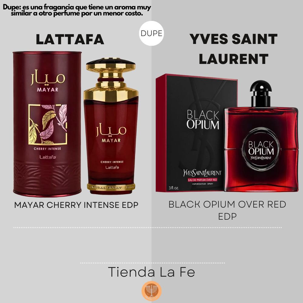 LATTAFA MAYAR CHERRY INTENSE EDP 100ML (M) (DUPE YVES SAINT LAURENT BLACK OPIUM OVER RED EDP)