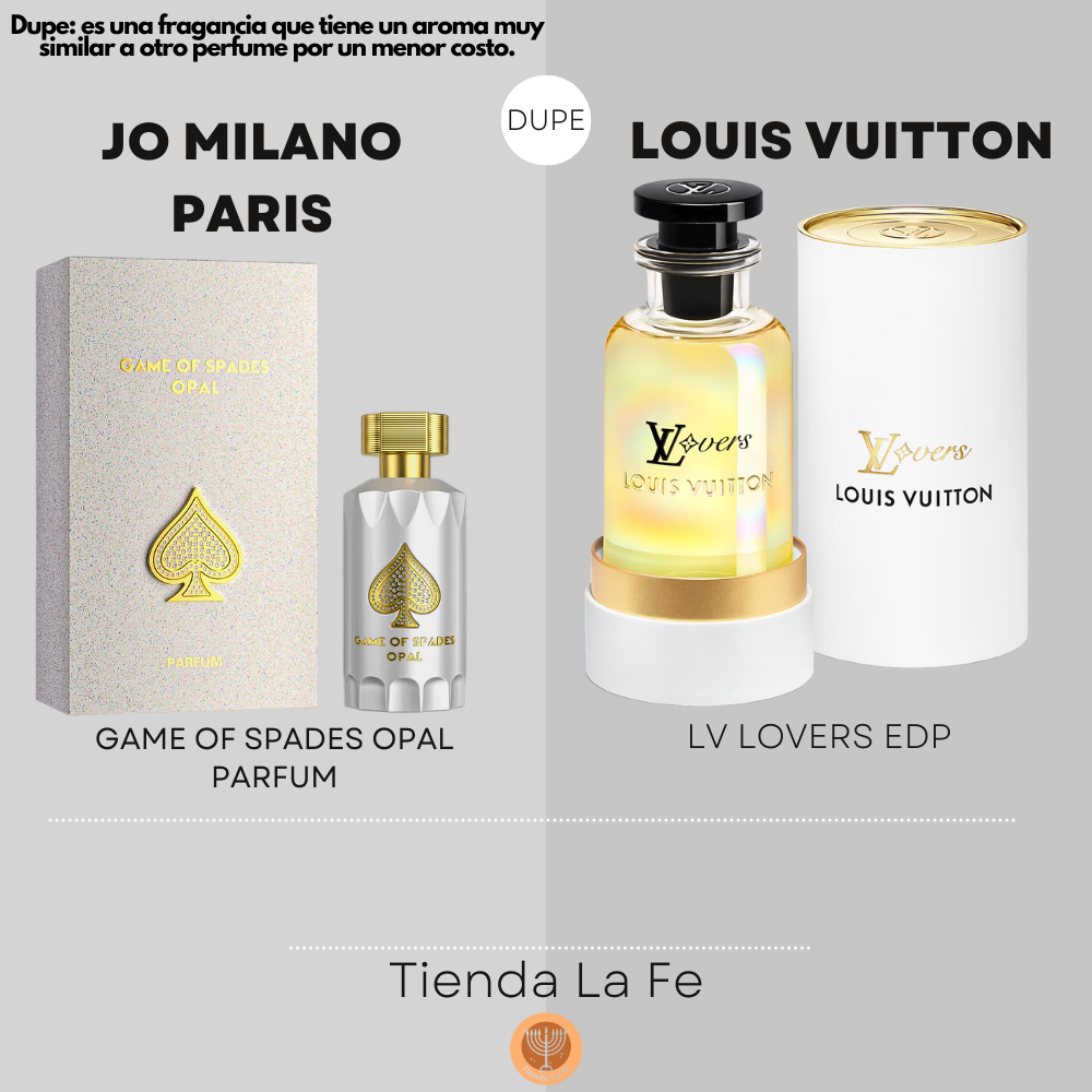 JO MILANO PARIS GAME OF SPADES OPAL PARFUM 90ML (U) (DUPE LOUIS VUITTON LV LOVERS EDP)