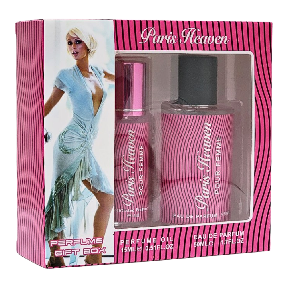 SET HANNAS SECRET PARIS HEAVEN EDP 50ML, OIL PERFUME 15ML (M)