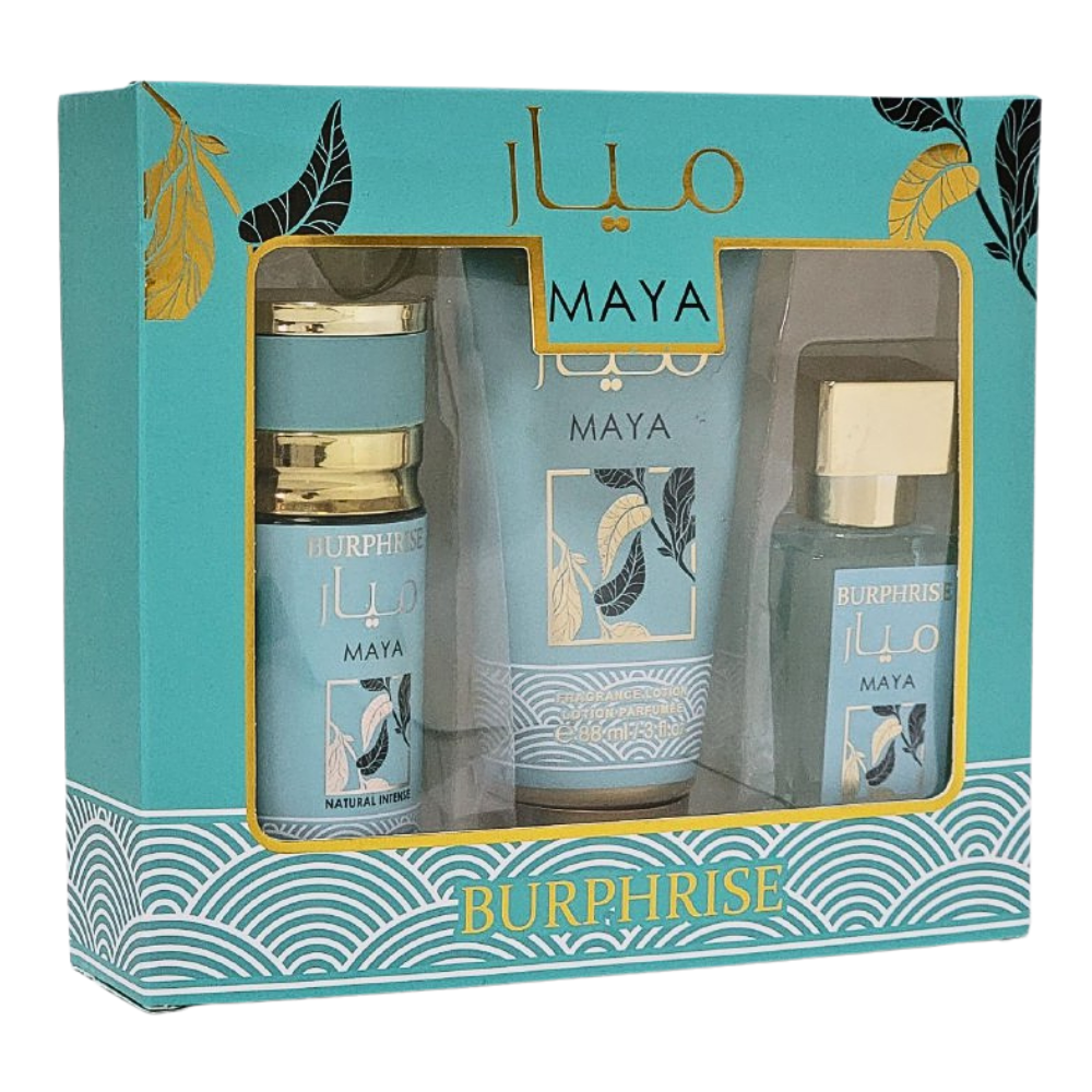 SET BURPHRISE MAYA EDP 50ML, SPLASH 75ML, BODY LOTION 88ML (M)