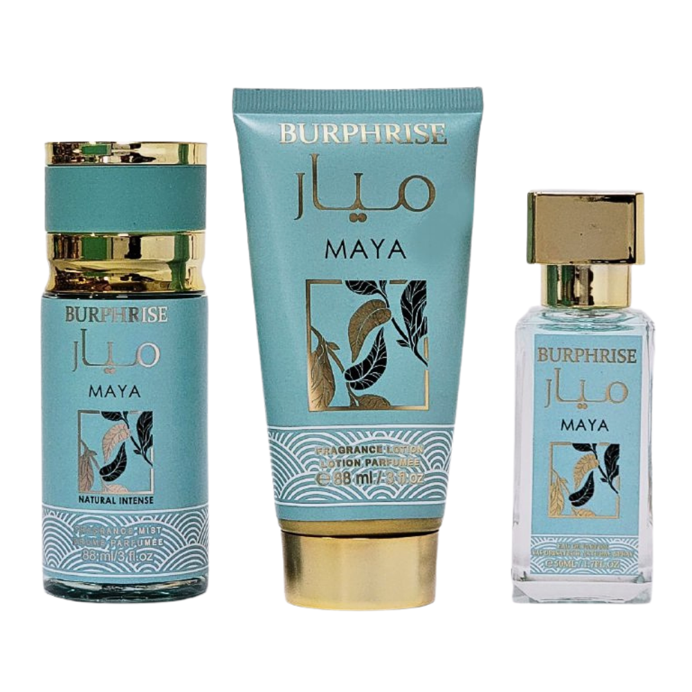SET BURPHRISE MAYA EDP 50ML, SPLASH 75ML, BODY LOTION 88ML (M)