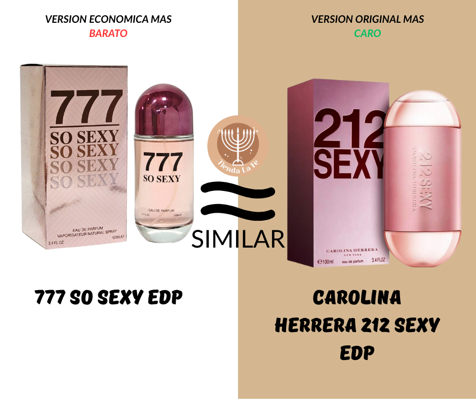 PRACCI COLLECTION 777 SO SEXY EDP 100ML (M) (AROMA SIMILAR CAROLINA HERRERA 212 SEXY EDP)