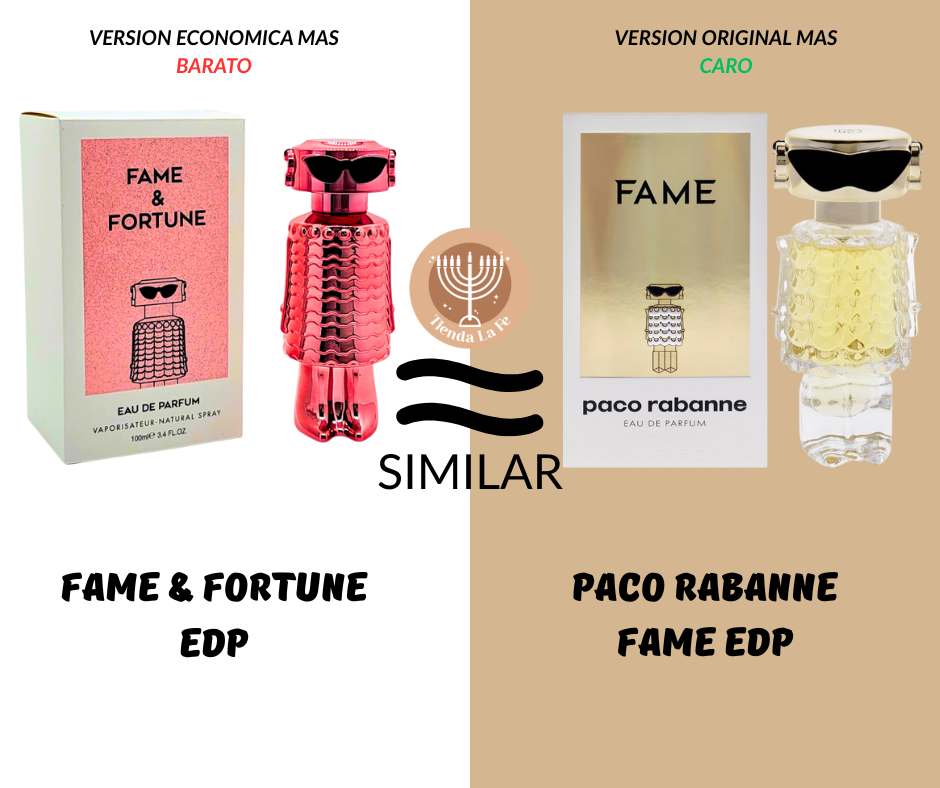 FAME & FORTUNE EDP 100ML (M) (AROMA SIMILAR PACO RABANNE FAME EDP)
