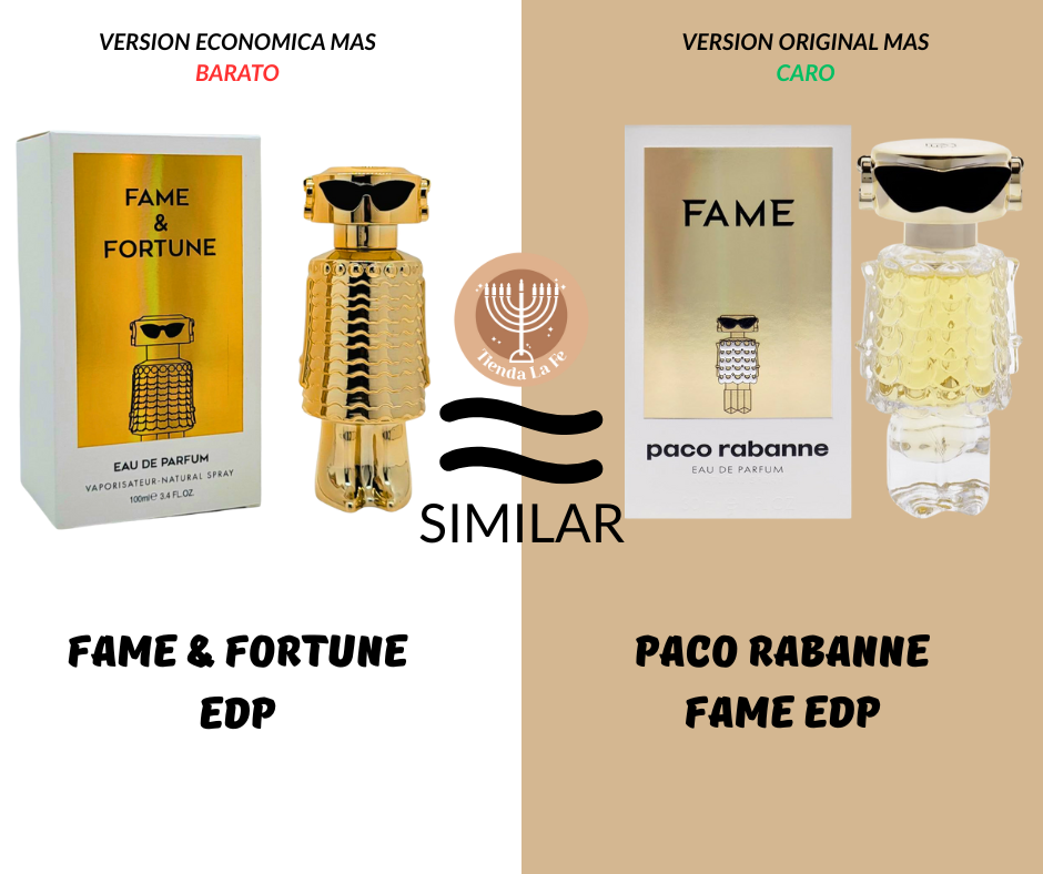 FAME & FORTUNE EDP 100ML (M) (AROMA SIMILAR PACO RABANNE FAME EDP)
