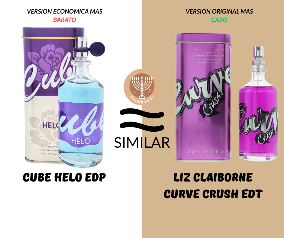 CUBE HELO EDP 100ML (M) (AROMA SIMILAR LIZ CLAIBORNE CURVE CRUSH EDT)