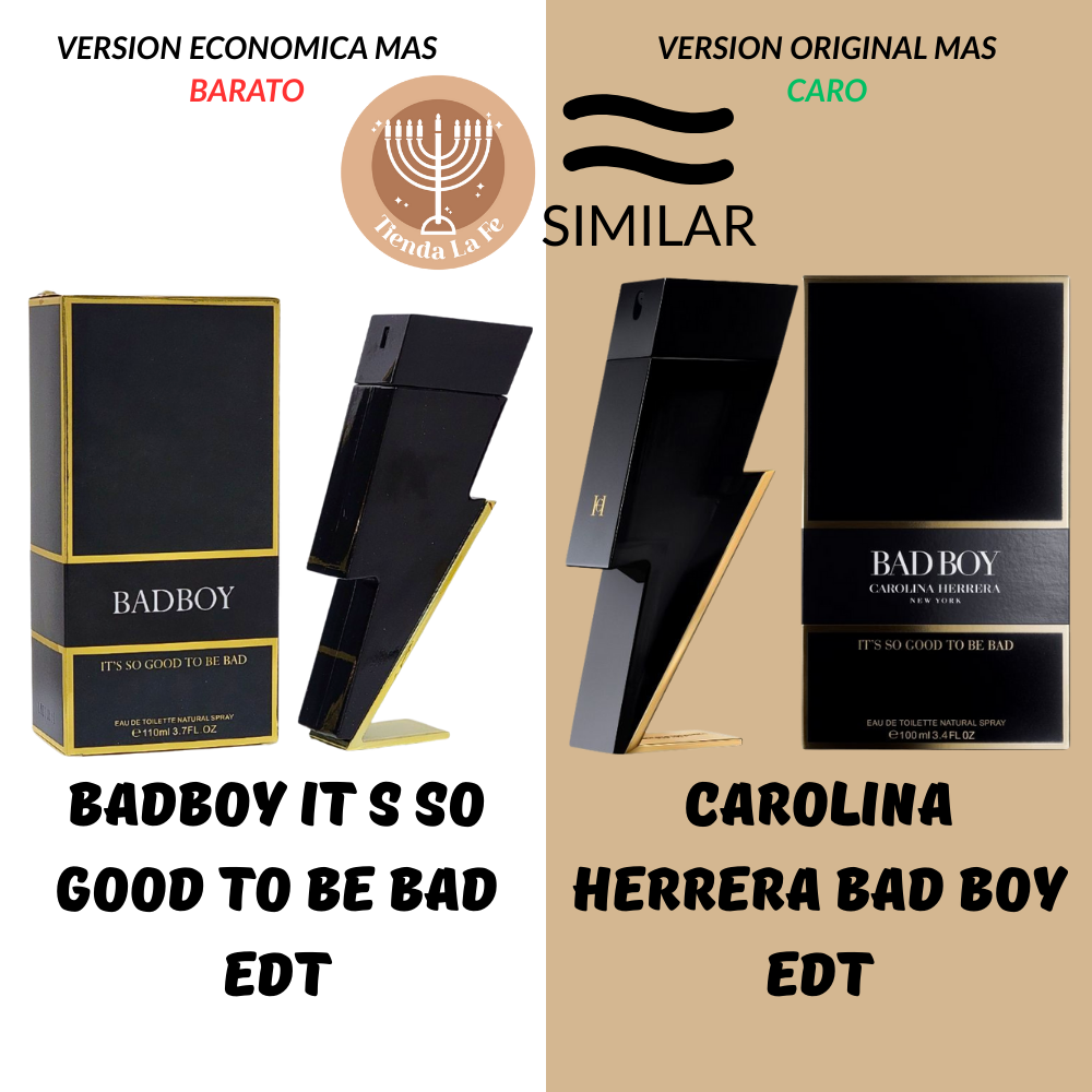 BADBOY IT S SO GOOD TO BE BAD EDT 110ML (H) (AROMA SIMILAR CAROLINA HERRERA BAD BOY EDT)