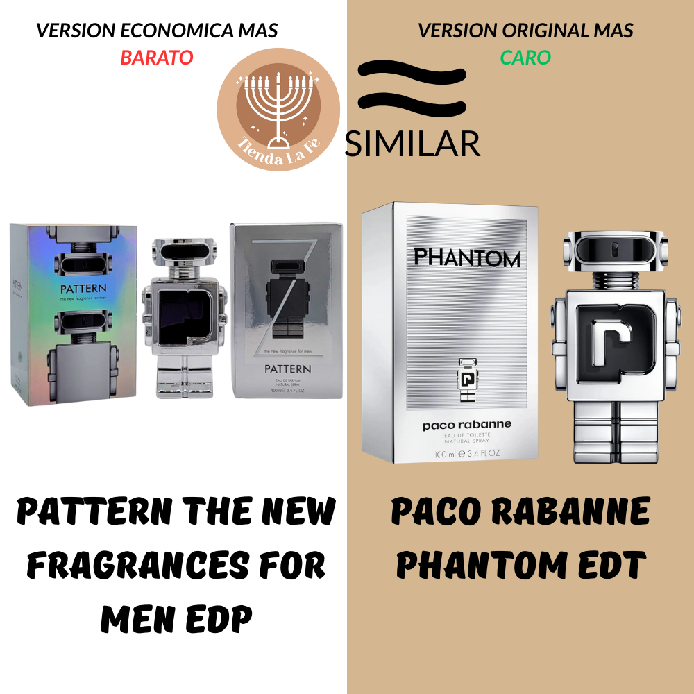 PATTERN THE NEW FRAGRANCES FOR MEN EDP 100ML (H) (AROMA SIMILAR PACO RABANNE PHANTOM EDT)