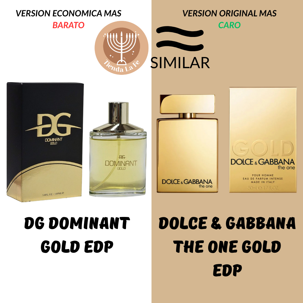 DG DOMINANT GOLD EDP 100ML (H) (AROMA SIMILAR DOLCE & GABBANA THE ONE GOLD EDP)
