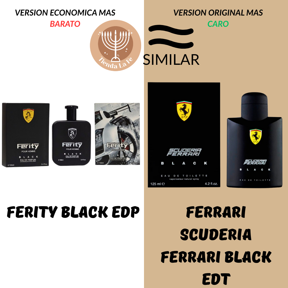 FERITY BLACK EDP 100ML (H) (AROMA SIMILAR FERRARI SCUDERIA FERRARI BLACK EDT)