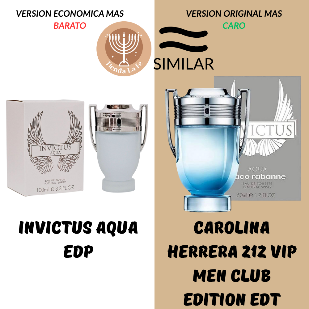 INVICTUS AQUA EDP 100ML (H) (AROMA SIMILAR PACO RABANNE INVICTUS AQUA EDT)