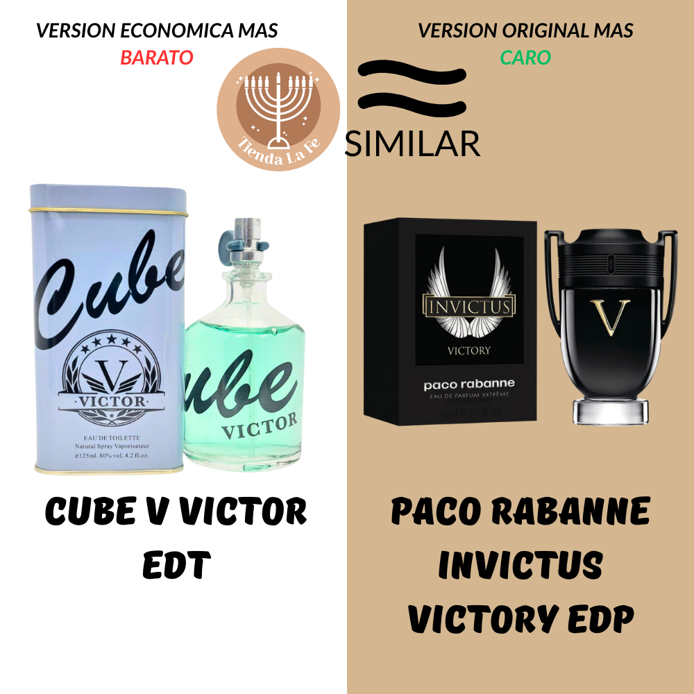 CUBE V VICTOR EDT 125ML (H) (AROMA SIMILAR PACO RABANNE INVICTUS VICTORY EDP)