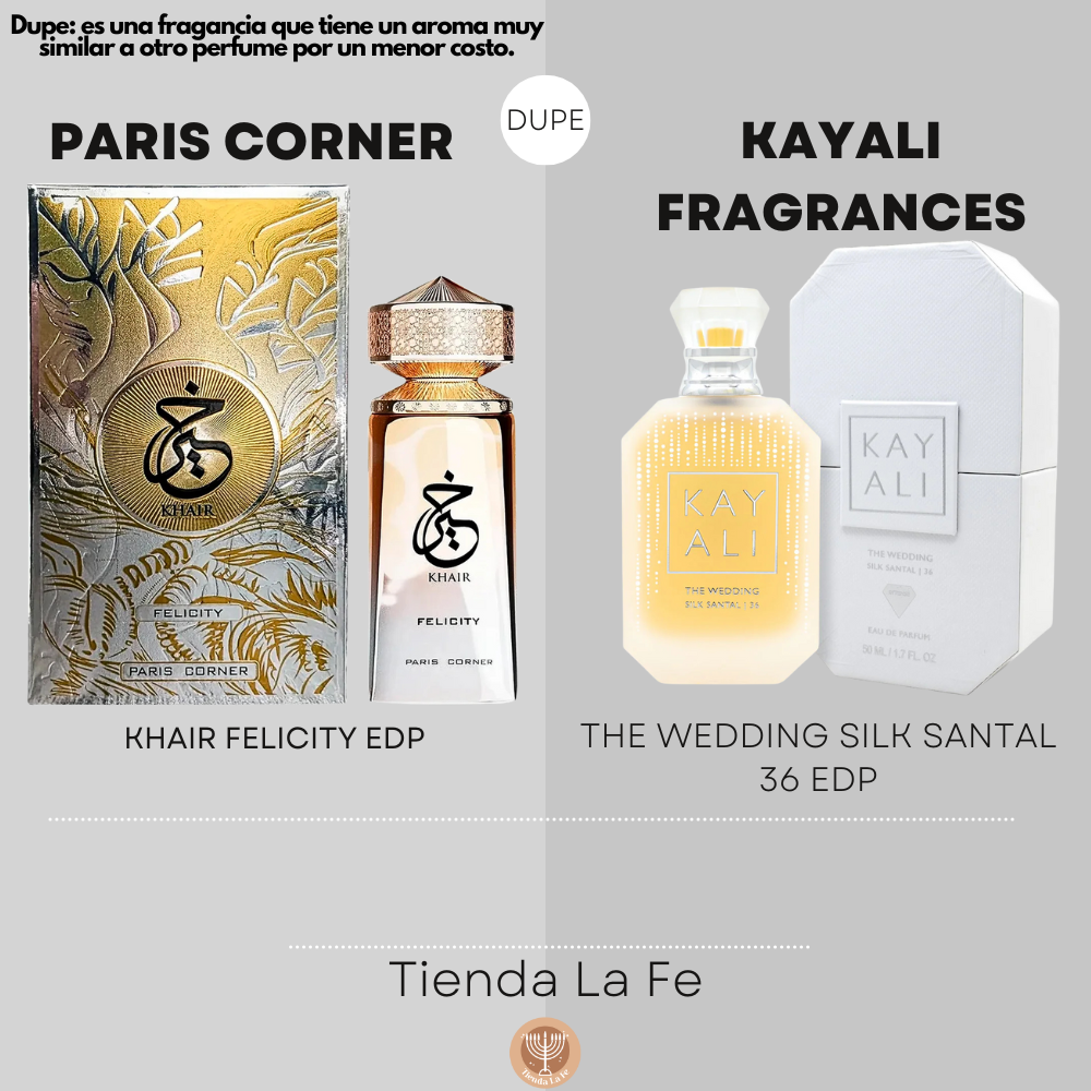 PARIS CORNER KHAIR FELICITY EDP 100ML (M) (DUPE KAYALI FRAGRANCES THE WEDDING SILK SANTAL 36 EDP)