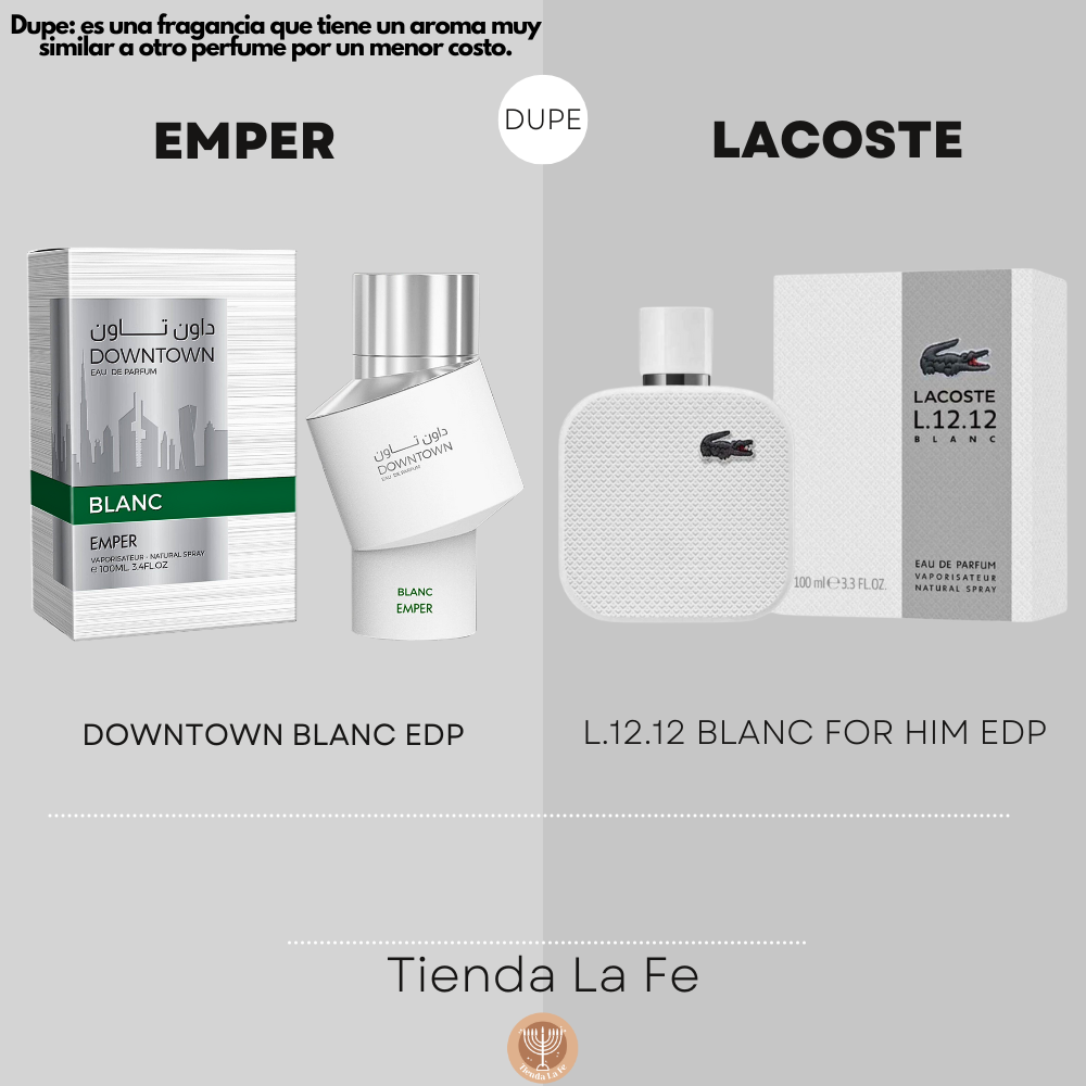 EMPER DOWNTOWN BLANC EDP 100ML (H) (DUPE LACOSTE L.12.12 BLANC FOR HIM EDP)