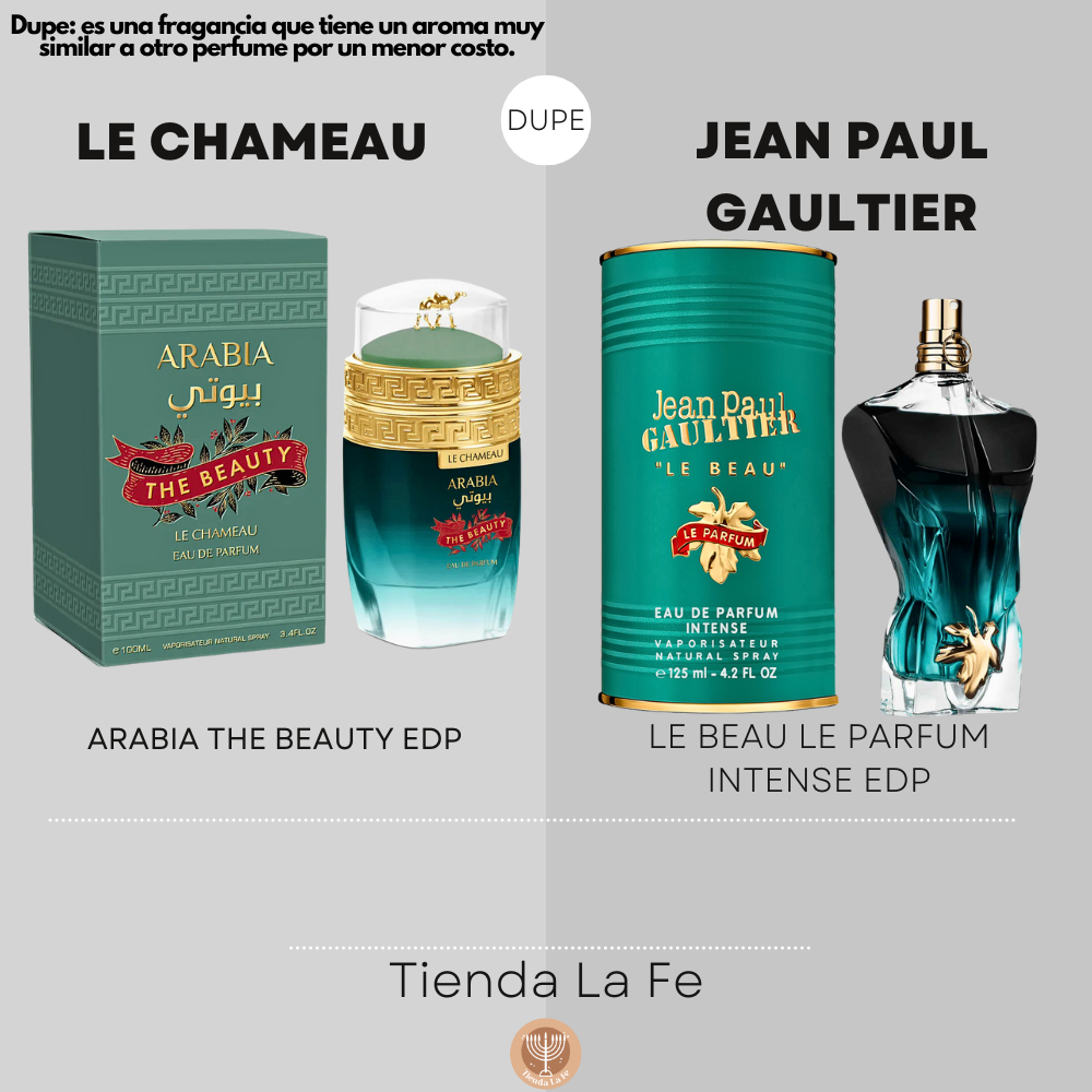 LE CHAMEAU ARABIA THE BEAUTY EDP 100ML (U) (DUPE JEAN PAUL GAULTIER LE BEAU LE PARFUM INTENSE EDP)