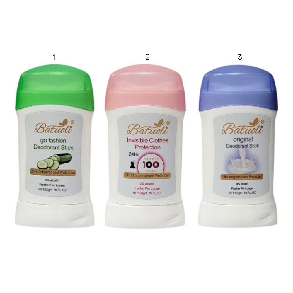 DESODORANTE PARA MUJERES ANTITRANSPIRANTE EN BARRA 50G, DUPE DE DOVE, SIN ALCOHOL, EFECTO HUMECTANTE QUE PROTEGE TUS AXILAS DEL OLOR HASTA POR 48H Y UN REFRESCANTE AROMA BATUOLI