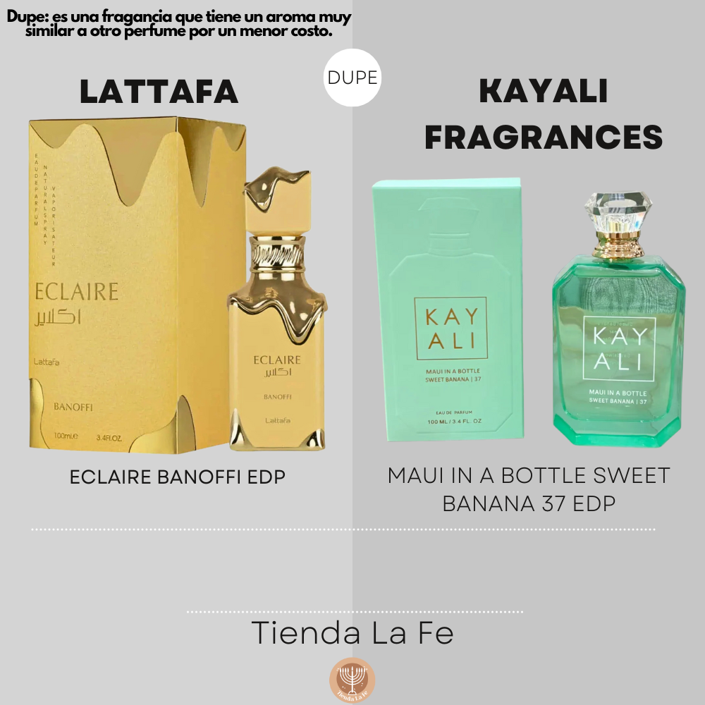 LATTAFA ECLAIRE BANOFFI EDP 100ML (M) (DUPE KAYALI FRAGRANCES MAUI IN A BOTTLE SWEET BANANA 37 EDP)