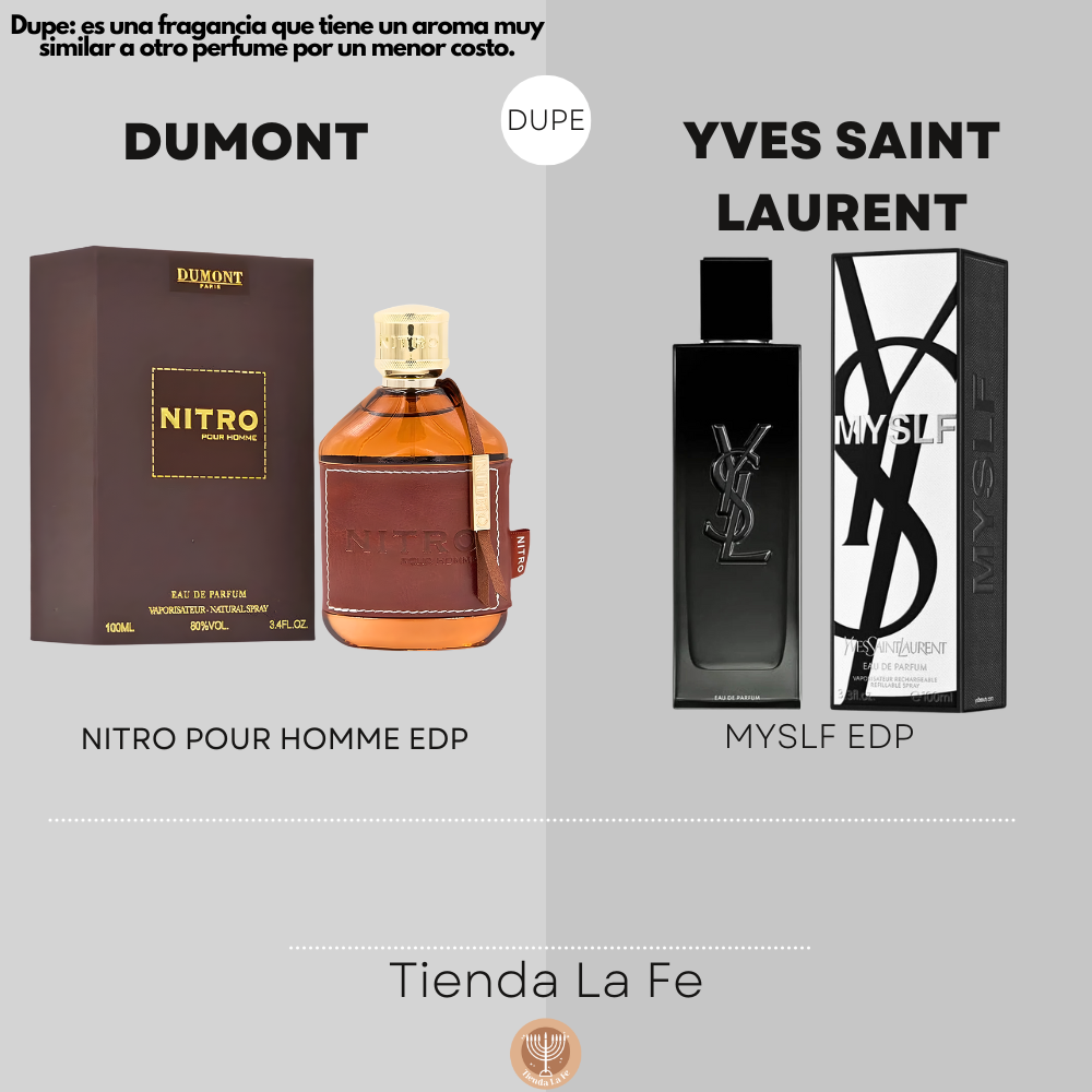 DUMONT NITRO POUR HOMME EDP 100ML (H) (DUPE YVES SAINT LAURENT MYSLF EDP)