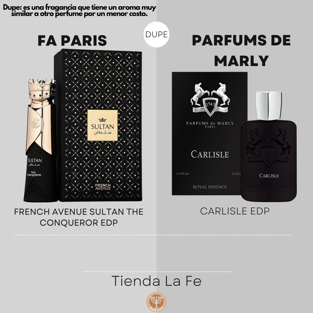 FA PARIS FRENCH AVENUE SULTAN THE CONQUEROR EDP 80ML (H) (DUPE PARFUMS DE MARLY CARLISLE EDP)