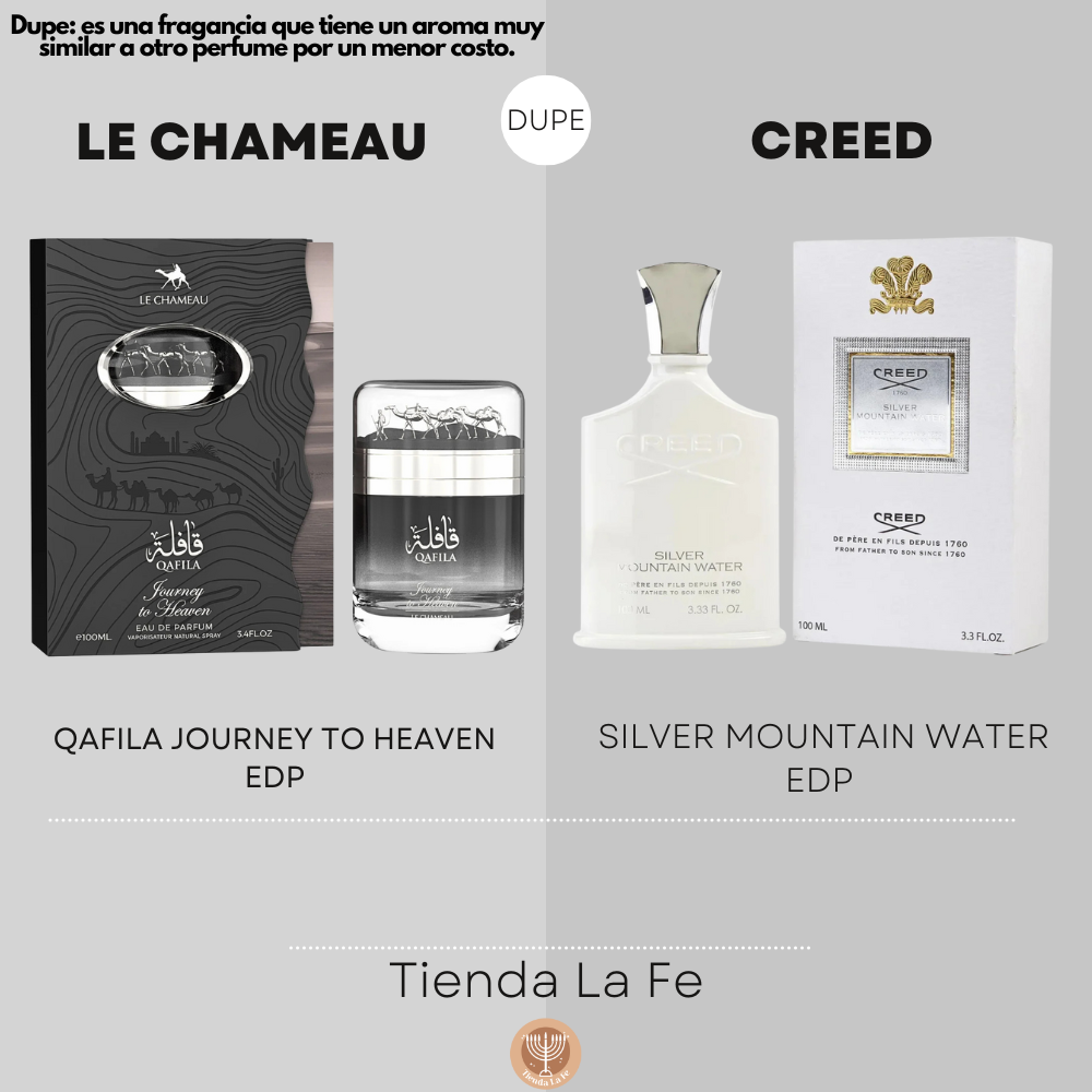 LE CHAMEAU QAFILA JOURNEY TO HEAVEN EDP 100ML (H) (DUPE CREED SILVER MOUNTAIN WATER EDP)