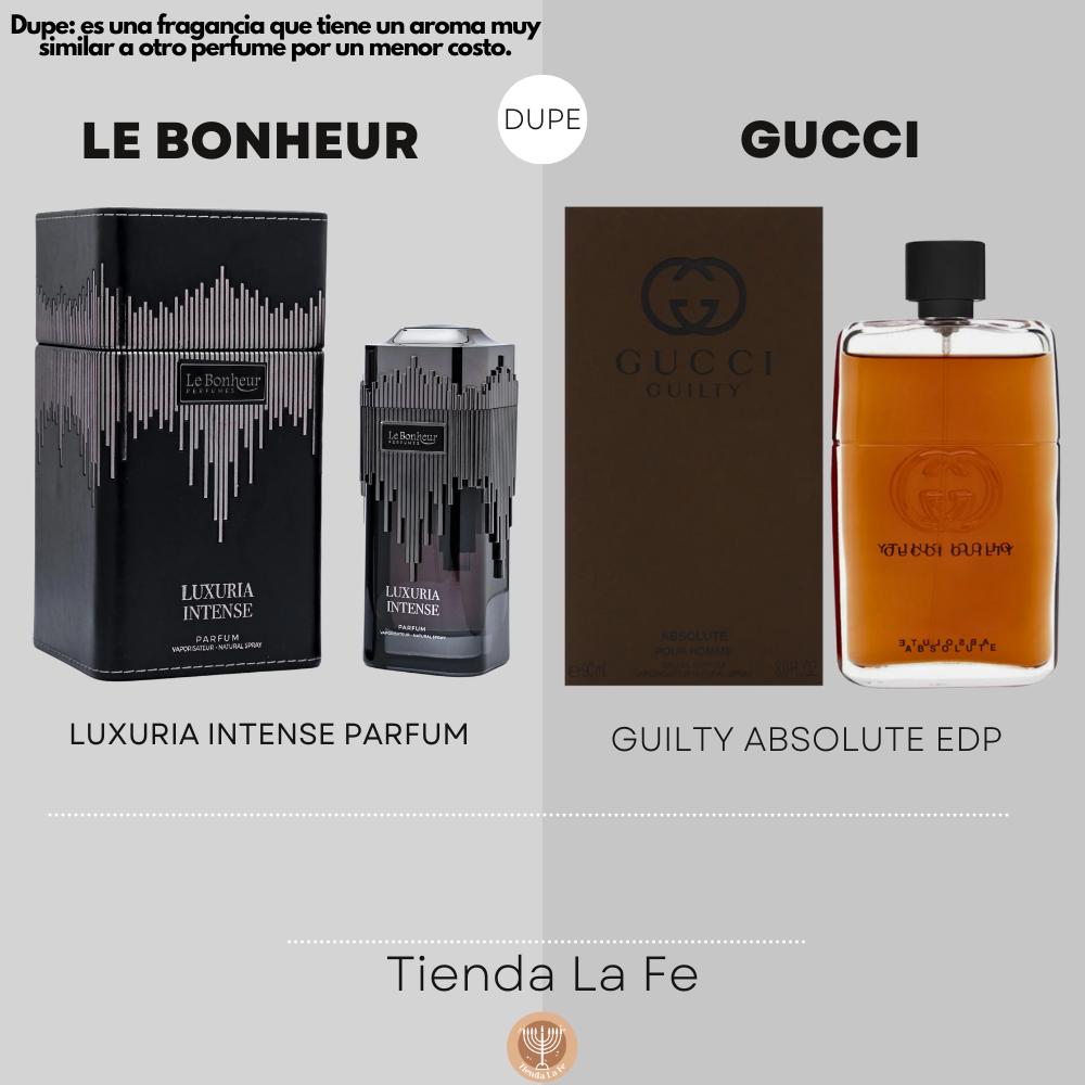 LE BONHEUR LUXURIA INTENSE PARFUM 100ML (H) (DUPE GUCCI GUILTY ABSOLUTE EDP)