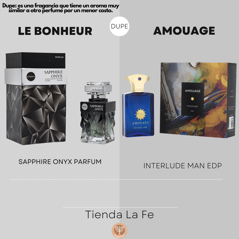 LE BONHEUR SAPPHIRE ONYX PARFUM 100ML (H) (DUPE AMOUAGE INTERLUDE MAN EDP)