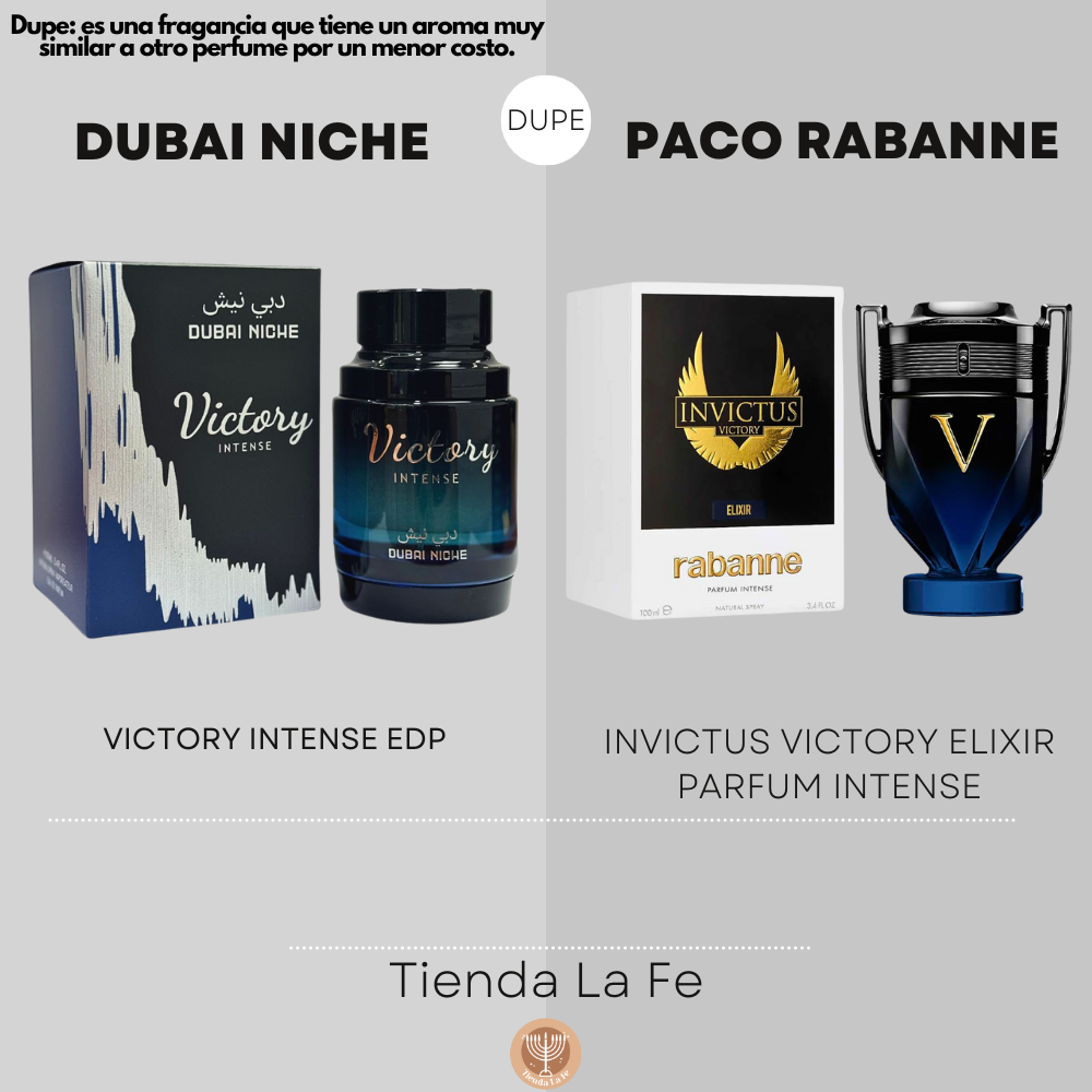 DUBAI NICHE VICTORY INTENSE EDP 100ML (H) (DUPE PACO RABANNE INVICTUS VICTORY ELIXIR PARFUM INTENSE)