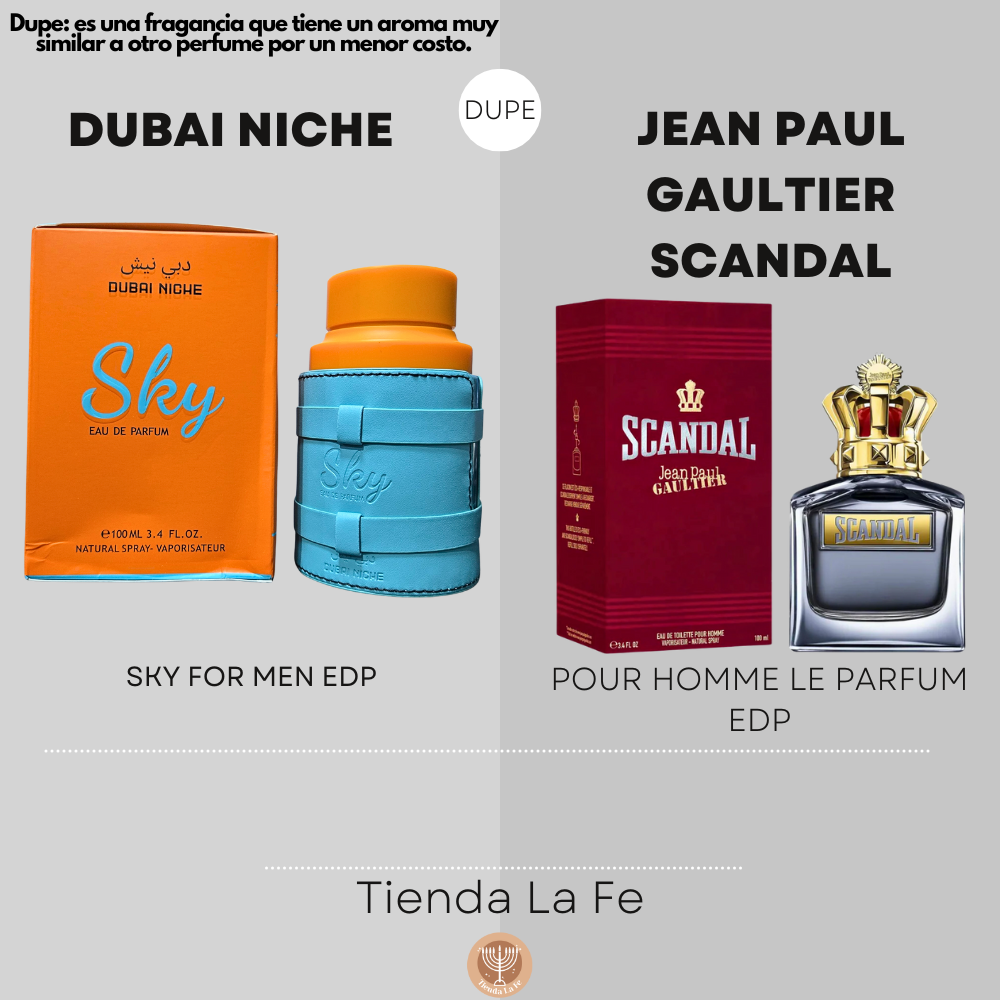 DUBAI NICHE SKY FOR MEN EDP 100ML (H) (DUPE JEAN PAUL GAULTIER SCANDAL POUR HOMME EDT)