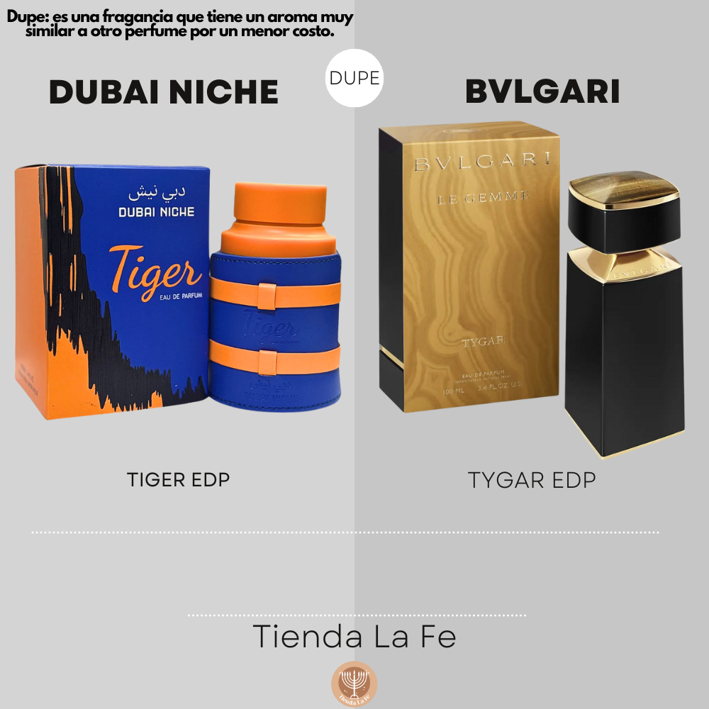 DUBAI NICHE TIGER EDP 100ML (H) (DUPE BVLGARI TYGAR EDP)