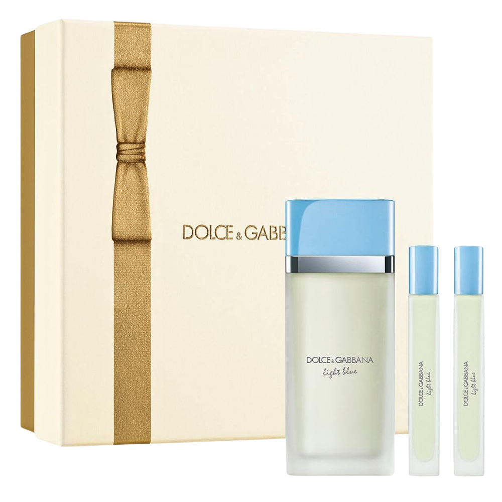 SET DOLCE & GABBANA LIGHT BLUE FOR WOMEN EDT 100ML EDT 10ML EDT 10ML (M)